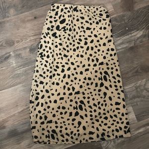 Cheetah Print Skirt
